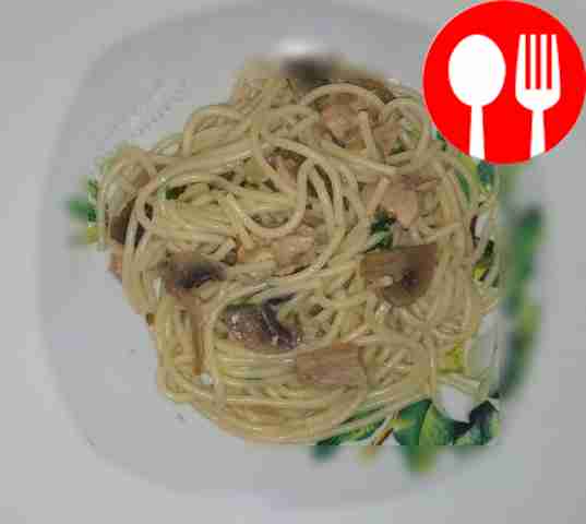 Ароматное спагетти с соевым соусом