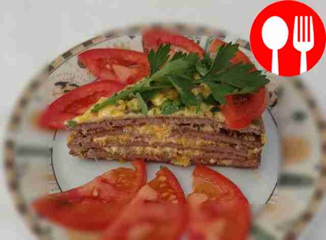 Ароматный печеночный торт