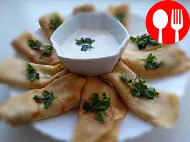 Ароматные блины с ветчиной