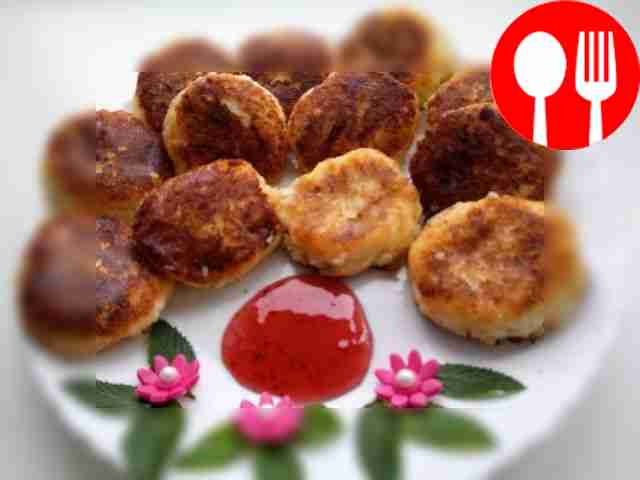 Quick pancakes with cottage cheese