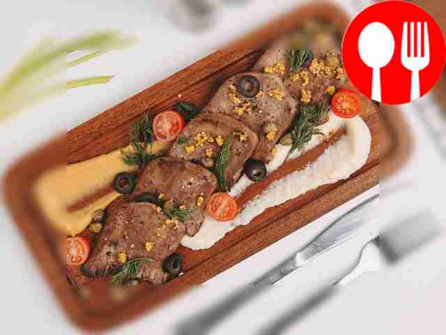 Нарезка из обжаренного говяжьего языка