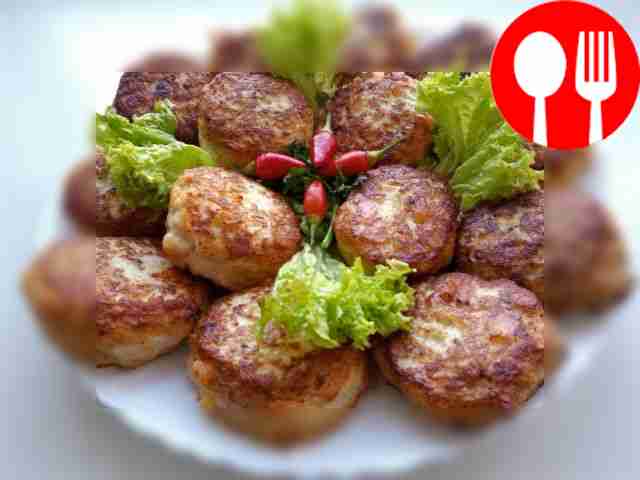 Домашние оладьи с сыром Homemade pancakes with cheese