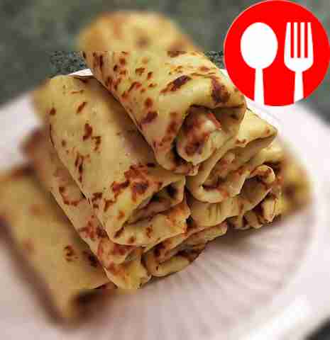 Кабачковые блины с творожной начинкой