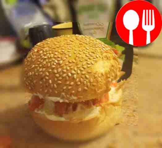 Вегетаринский гамбургер