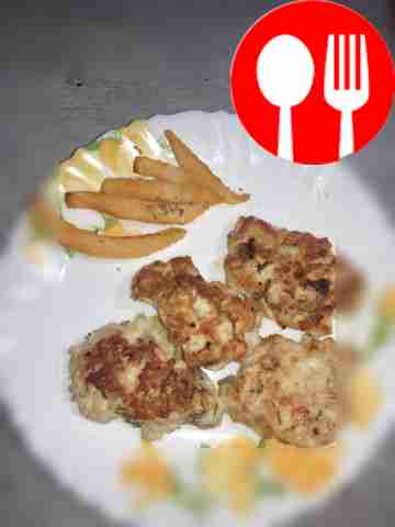 Куриные котлетки с грибами