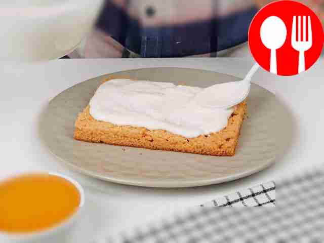 Form the cake by layering the cake layers and...