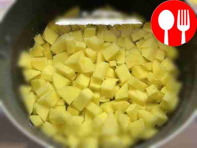 Peel the potatoes, cut them and place them in...