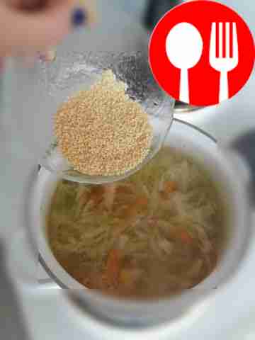 After 5 minutes, add couscous. Cook for...