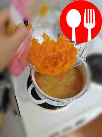 Add salt, spices and mashed pumpkin to the...