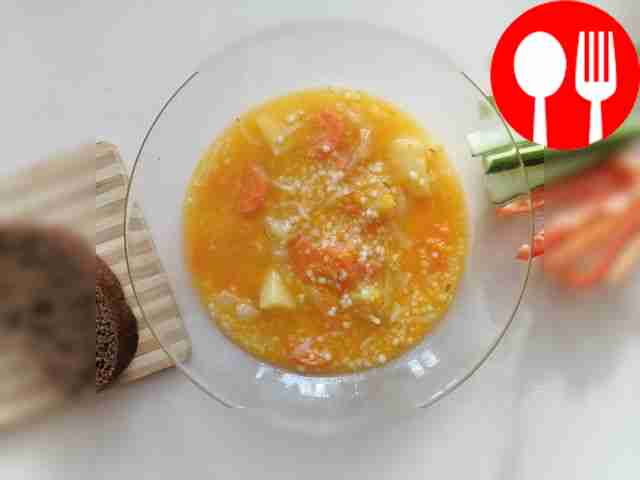 Pumpkin couscous soup