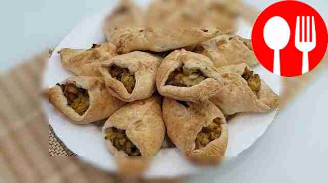 Кулечки с картофелем и шампиньонами