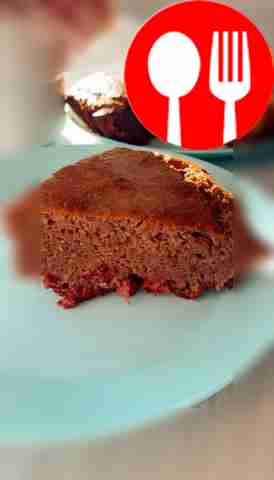 Шоколадно-вишневый пирог