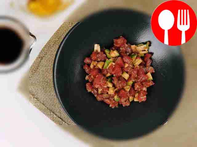 Простой тартар из тунца