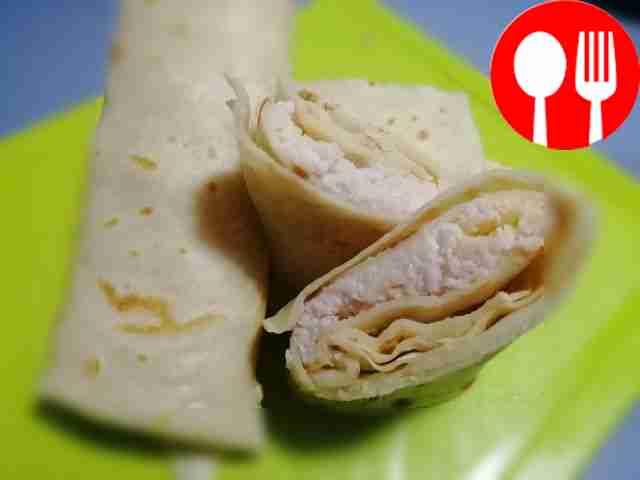 Блины с ветчиной и сыром