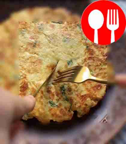 Lazy khachapuri with suluguni