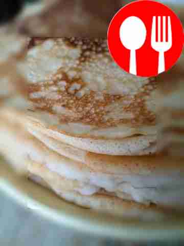 Pancakes with beer and kefir