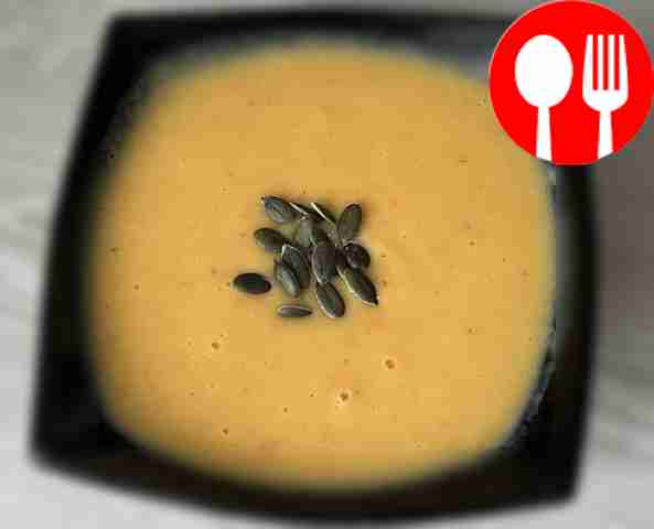 Тыквенный суп на овощном бульоне