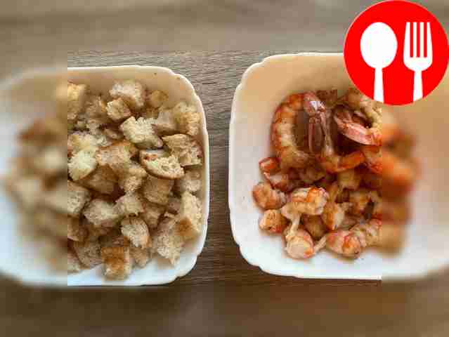 Peel the finished langoustines from the shell,...