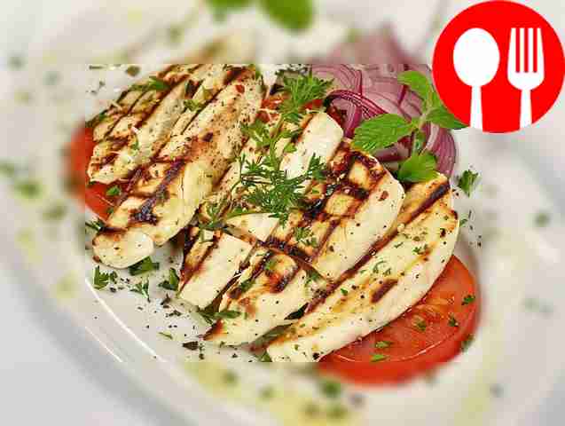 Быстрый адыгейский сыр на гриле