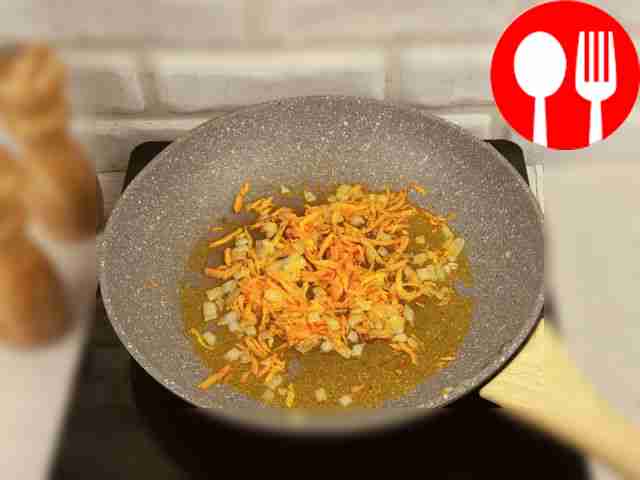 Pour vegetable oil into a preheated frying...