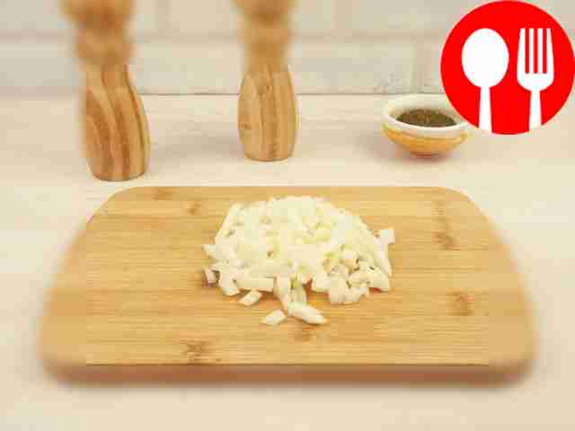 Finely chop the onion so that its flavor does...