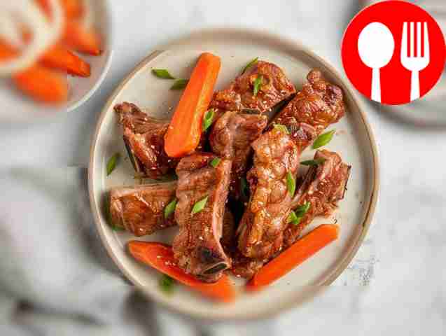 Быстро приготовленные свиные ребра в скороварке Quickly cooked pork ribs in a pressure cooker