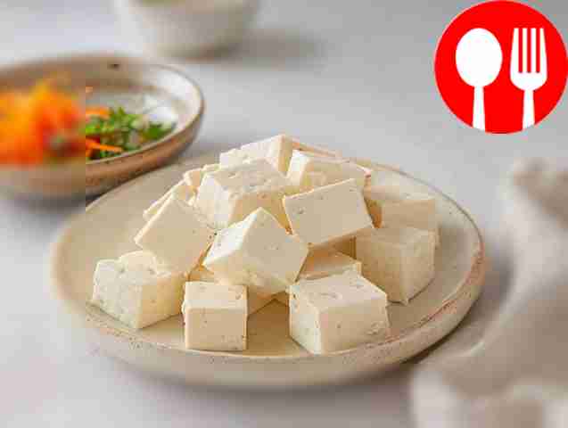 Homemade paneer