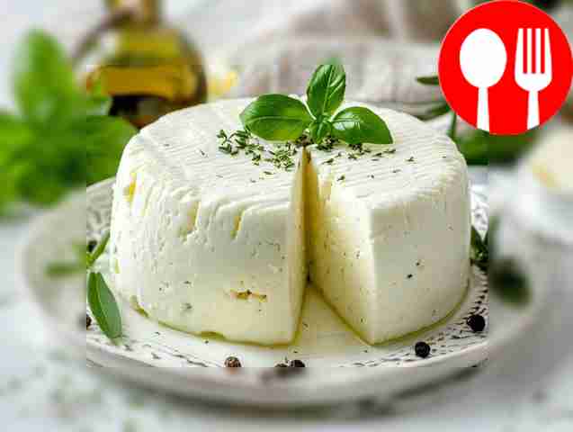 Homemade milk cheese