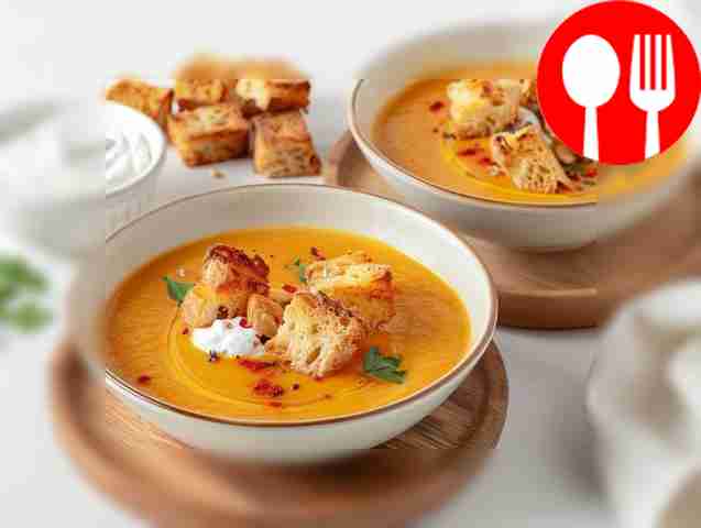 Осенний суп-пюре с тыквой