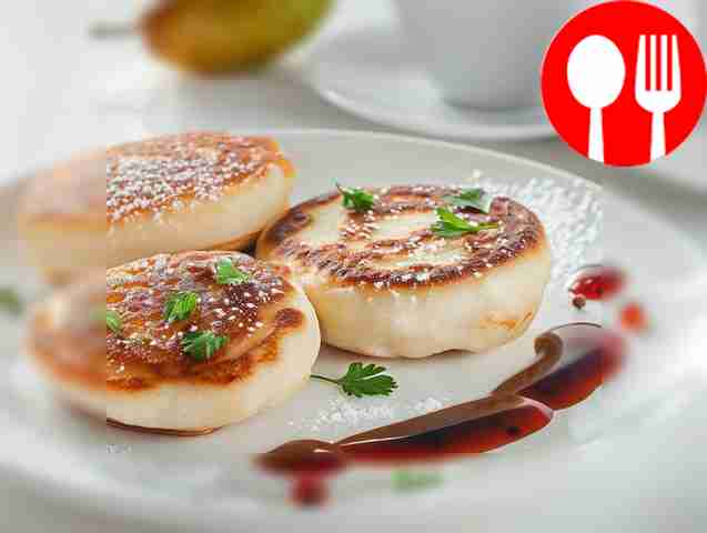 Cheesecakes with pear filling