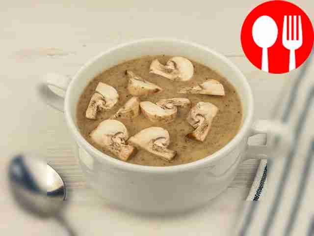 Суп-пюре из шампиньонов с картофелем