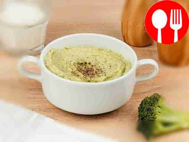 Пюре из брокколи на сливках