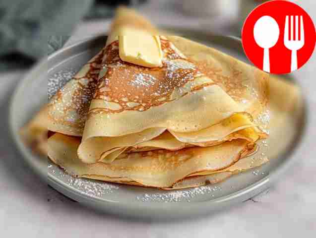 Тонкие дрожжевые блины Thin yeast pancakes