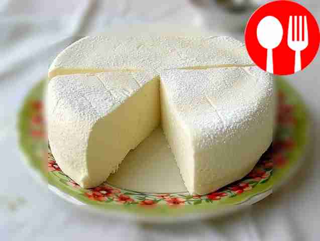 Homemade sour milk cheese
