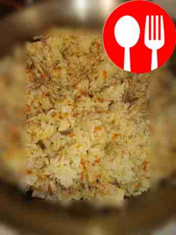 Quick pilaf with chicken