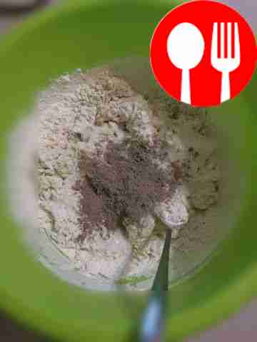 Dissolve the yeast in warm milk and water. Add...