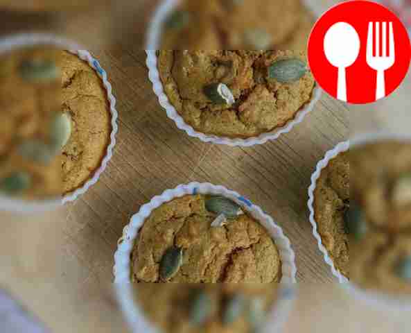 Тыквенные кексы в формочках