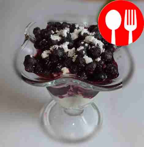 Sprinkle powder on top and garnish with mint leaves.