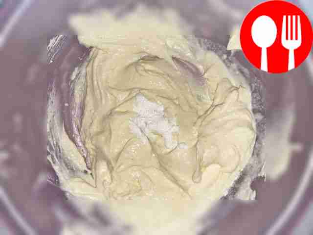 Whip cold cream with powdered sugar. Add...