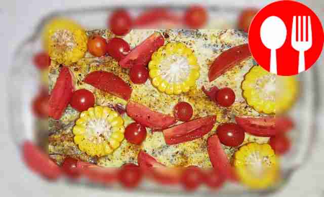 Place the fish on the onion. Place ginger on...