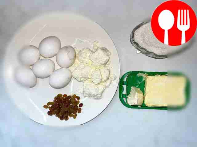 Cut off the butter. Measure sugar and cottage...