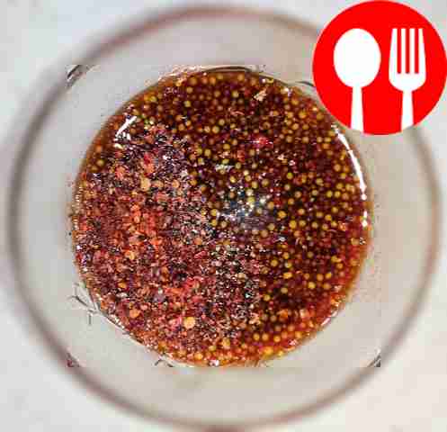 In a deep bowl, mix honey, paprika, mustard,...