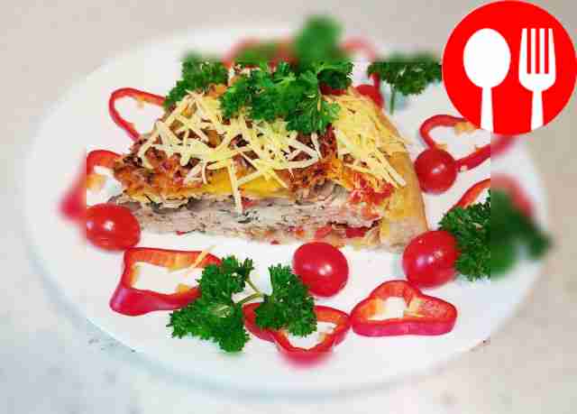 Сочный пирог с картошкой и фаршем