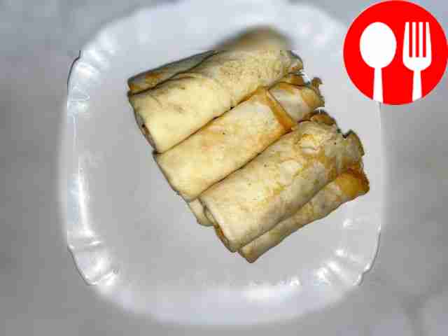 Необычные блины с красной рыбой