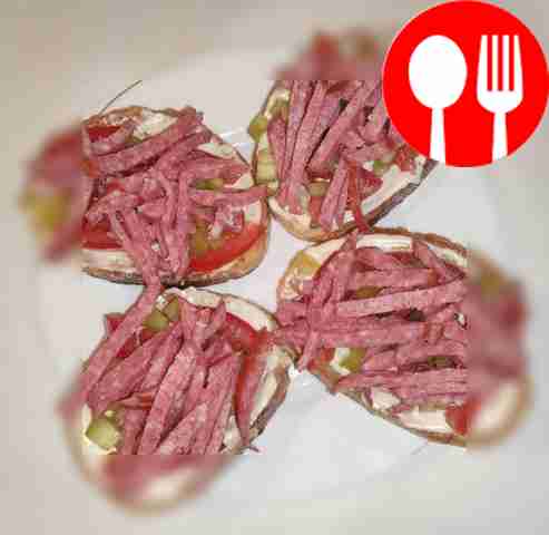 Place a few tomato slices on the toasted...