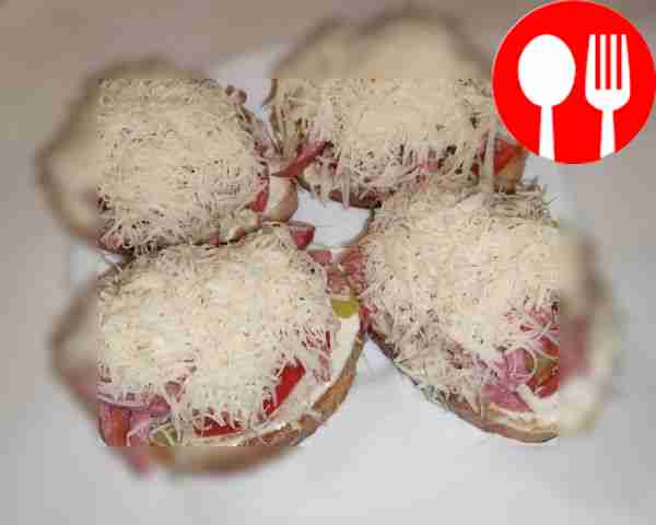 Sprinkle sandwiches with grated cheese....