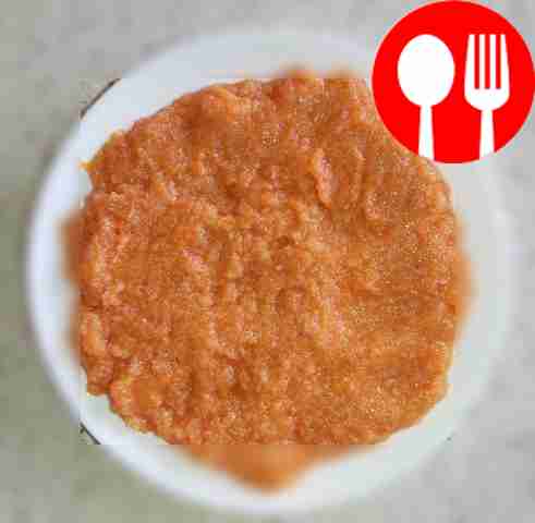 Salted carp caviar