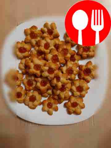 Курабье с абрикосовым джемом