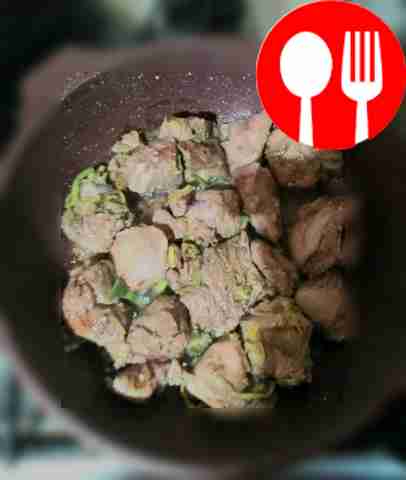 Филе бедра индейки с луком-пореем