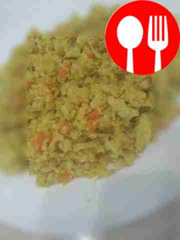 Рис из цветной капусты с овощами